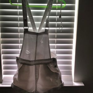White short overalls